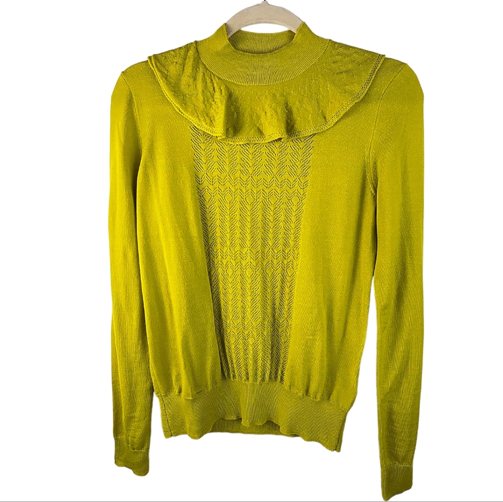 J.Crew Merino Lightweight Sweater Women’s XS NWT Citrine 100% Wool  Thin